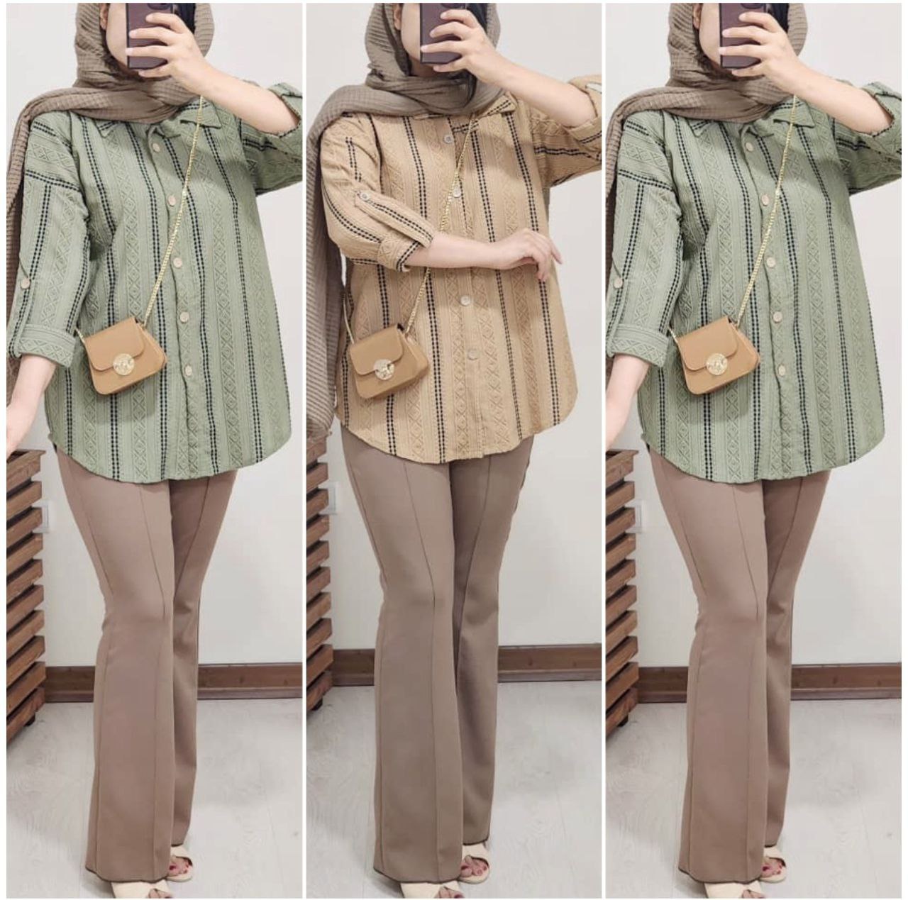 تونیک پاییزی زنانه ریچل جنس مراکشی گرم بالا