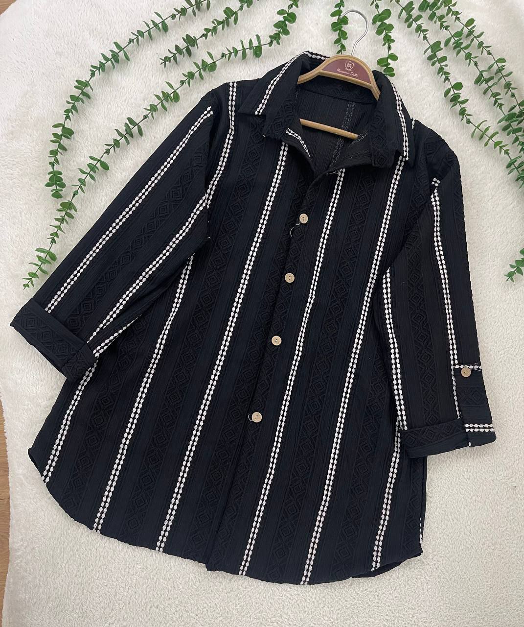 تونیک زنانه مراکشی ریچل رنگ مشکی