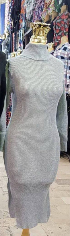 ماکسی زمستانی یقه اسکی فری سایز