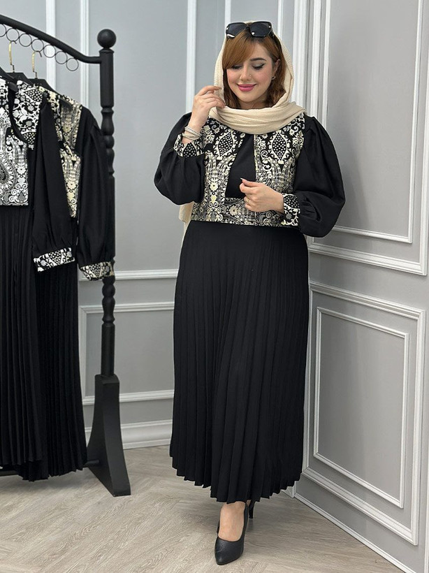 ست سهتیکه زنانه راشل کرپ اندونزی و تافته