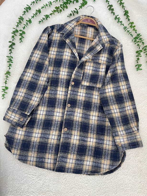 شکت چهارخونه زنانه پاییزه مدل سیلویا