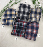 شکت پشمی زنانه چهارخونه مدل سیلویا